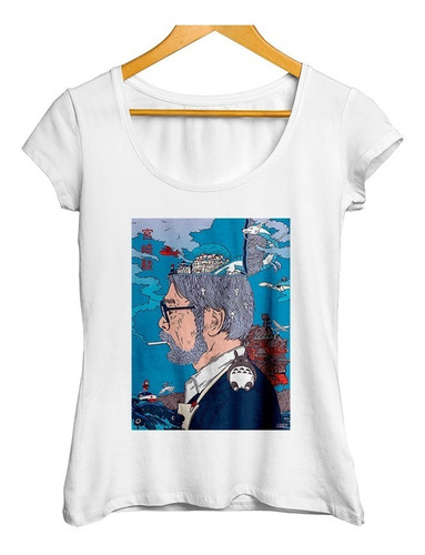 Remera Estudio Ghibli Diseño Unico Dama