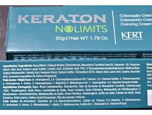 Tinta Keraton No Limits Hipoalergênica S/ Amônia E Ppd 50g Tom 8.0 Louro Claro