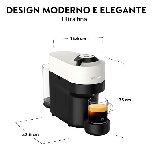 Cafeteira Nespresso Vertuo Pop Branco Branco
