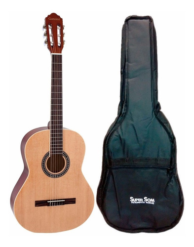 Violão Giannini Nylon Natural Gn15 Com Capa