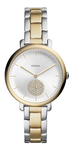 Reloj De Pulso Dama Jacqueline Fossil Es4439 Color Multicolo