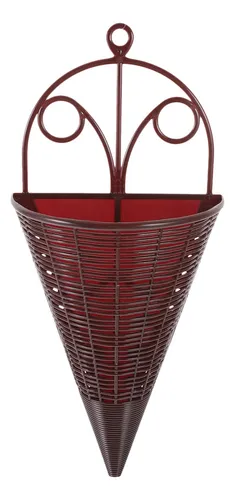 comprar Cesta 5 Pieza Ratan Colgante Mimbre Para Maceta Forma Cono