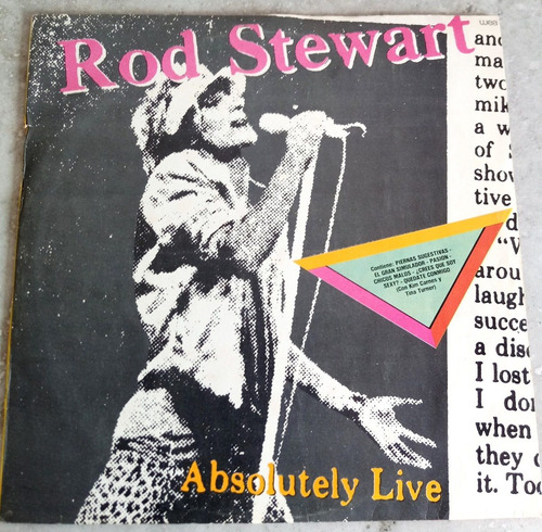 Rod Stewart- Absolity Live. Vinilo Doblé 