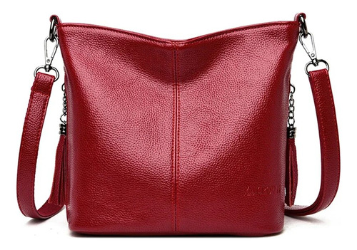 Bolso Cruzado De Cuero Para Mujer, Bolsa De Hombro De Alta