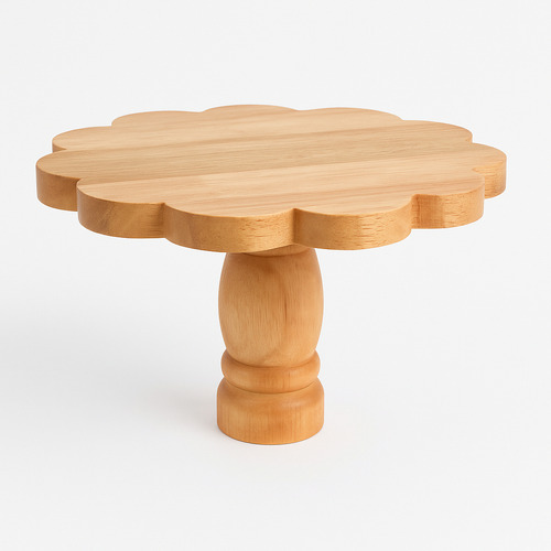 Base Candy Bar, Flor, Madera Maciza Eucalipto 24cm Marrón