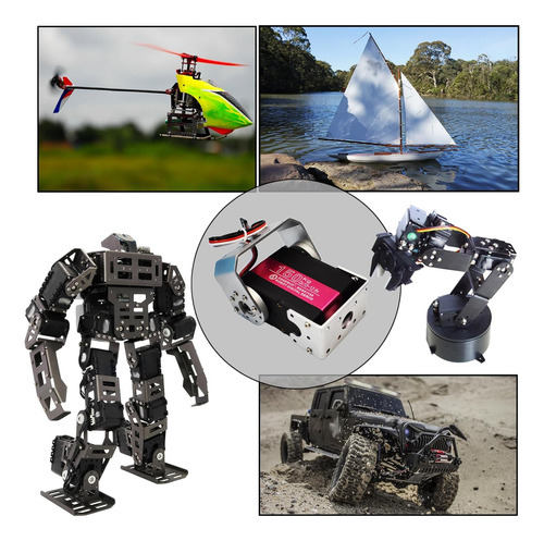 Servo Digital Rc De 330.7 Lbs, Rds51150 De Doble Eje, 12 V,