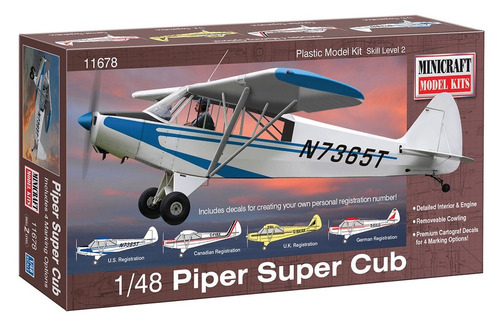 Piper Súper Cub En Escala 1/48 De Minicraft Models