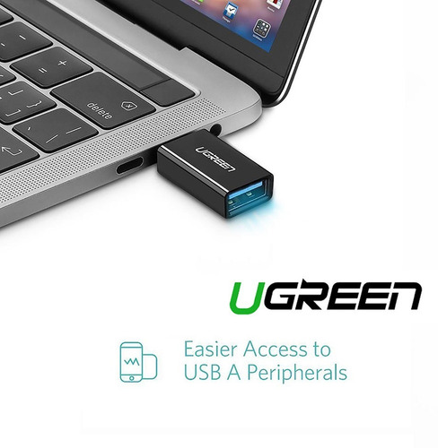 Imagen 3 de 4 de Usb V3.0 Android Tipo C Mini Adaptador Aluminio Ugreen Otg