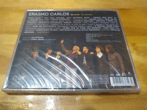 Imagen 2 de 2 de 50 Años De Estrada - Erasmo Carlos - Cd / Dvd - Nuevo