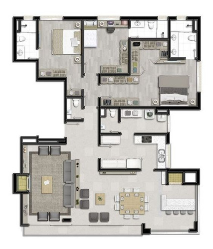Imagem 10 de 30 de Apartamento À Venda No Bairro Bela Vista - Porto Alegre/rs - O-25110-41464