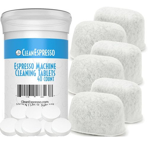 Cleanespresso 40 Tabletas Limpieza 6 Filtros Breville