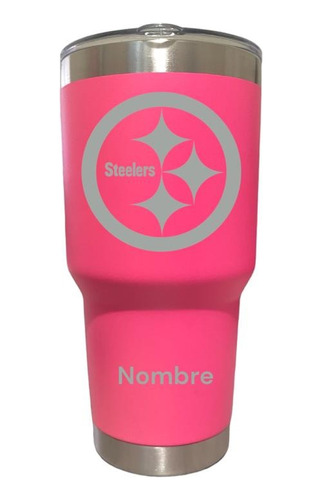 Termo Personalizado Steelers Grabado Laser 30 Oz