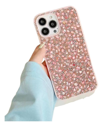 Funda De Silicona Para iPhone 14 Pro Colored Diamond