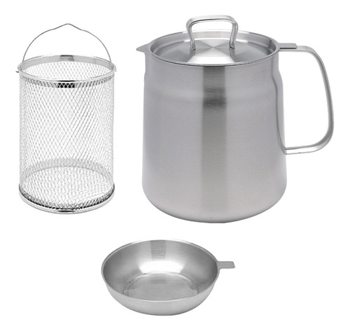 Juego De Freidora, Olla Para Sopa, Colador De Aceite 2l