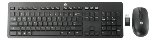 Kit Teclado Y Mouse Hp T6l04aa#abm Inalámbricos Negro /vc