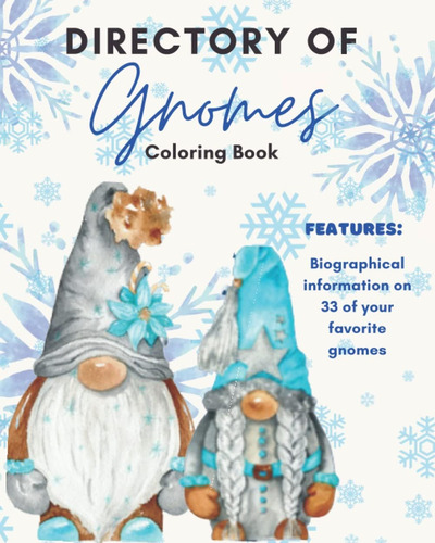 Libro: Directory Of Gnomes Coloring Book: 65+ Unique Colorin