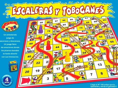 Imagen 3 de 3 de Escaleras Y Toboganes Juego De Mesa Implás Cod 27
