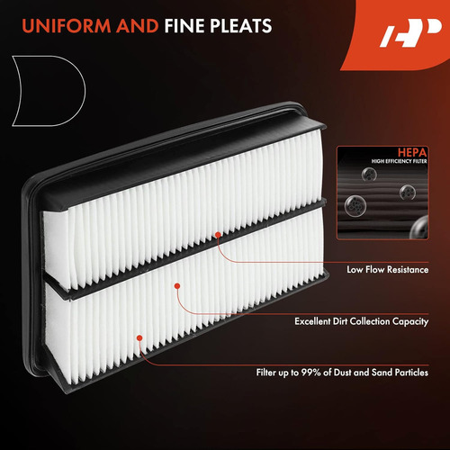 Filtro De Aire De Motor De 2 Piezas Compatible Con Acura Rlx