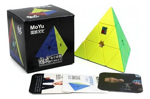 Estrutura sem adesivo Pyraminx Meilong M Magic Cube Magnetic Speed Pyramid Color