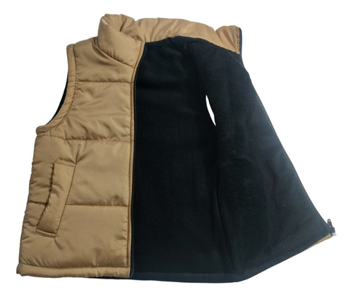 Chaleco Impermeable De Niño, Con Guata Y Polar. T4-14
