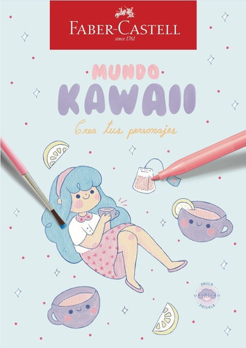 Libro Para Colorear Mundo Kawaii Faber-castell