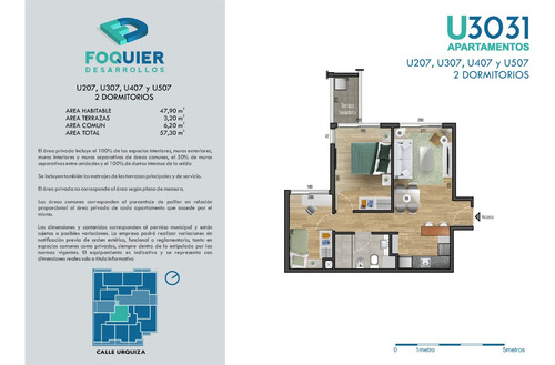 Imagen 13 de 13 de Venta Apartamento 2 Dormitorios La Blanqueada - U3031