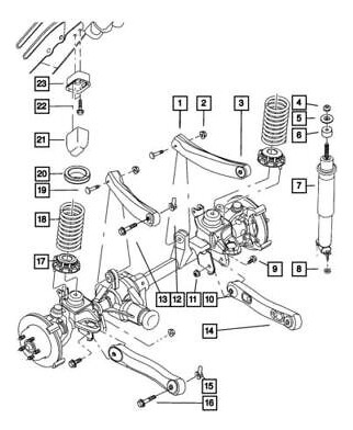 Buje Brazo Suspension Tras Jeep Grand Cherokee 4.0l L6 99-04