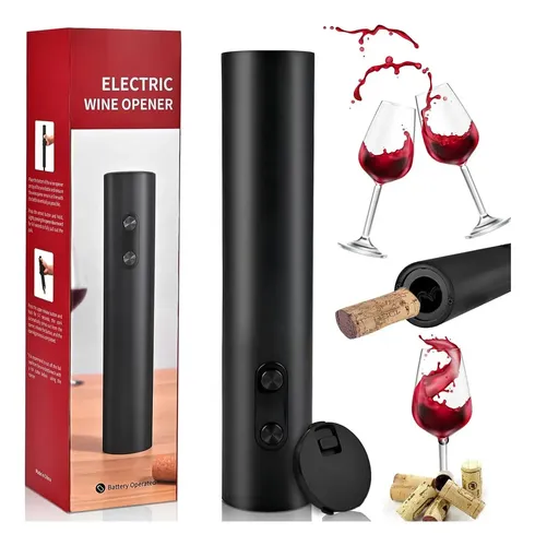 Saca Rolhas Eletrico Automatico Portatil De Pilhas Para Vinhos