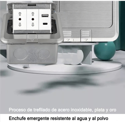 Enchufe Desplegable Para Cocina Y Mesa,2tomas 16a,type-c,usb