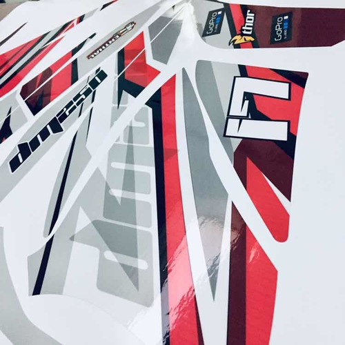 Imagen 4 de 8 de Calcomanias Stickers Para Moto Dm 250 Italika Ros/gri
