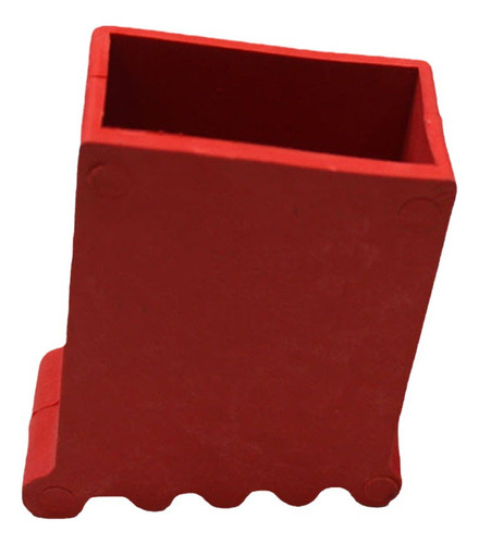Par De Fundas Cuadradas Para Escaleras, 25 X 63, Color Rojo,