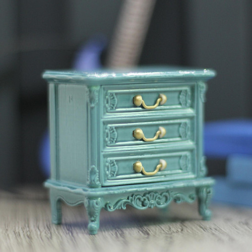 Mesitas De Noche En Miniatura Para Casa De Muñecas, Mesita