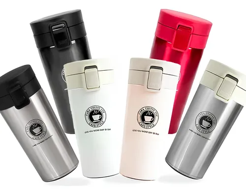 Vaso Térmico Termo Café Te O Agua Premium Acero Inoxidable Rosa Vaso Térmico Café