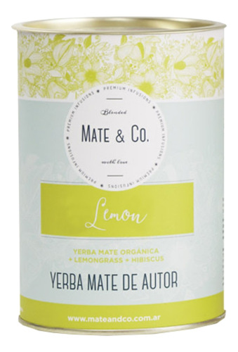 Yerba Mate Lemon Lata 250g Mate Co
