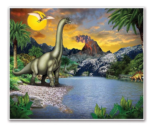 Beistle Dinosaurio Insta-mural De La Pared De La Decoració