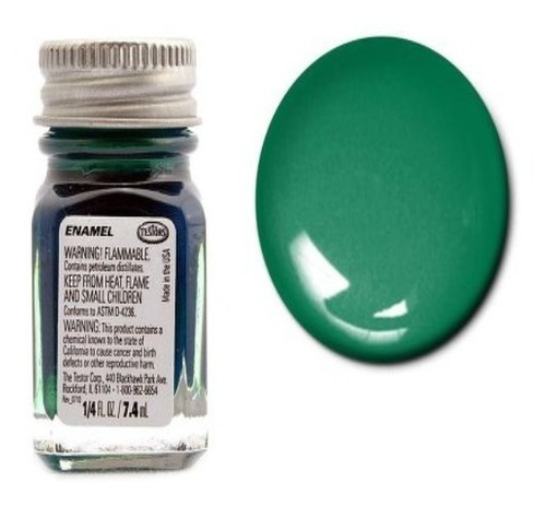 Testors Tinta Esmalte Green Metal Flake 7,4ml 1530