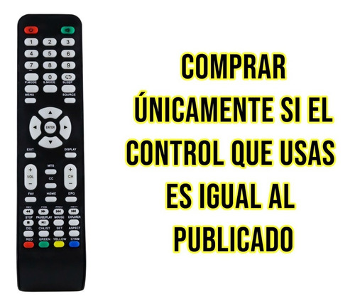Control Compatible Con Rca Rtv32z2sm Smart Tv Directo