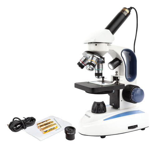Amscope M158c-2l-e Microscopio Monocular Compuesto Inalámb.