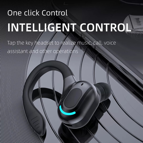 Fone De Ouvido Bluetooth 5.2 Com Gancho - 1 Unidade
