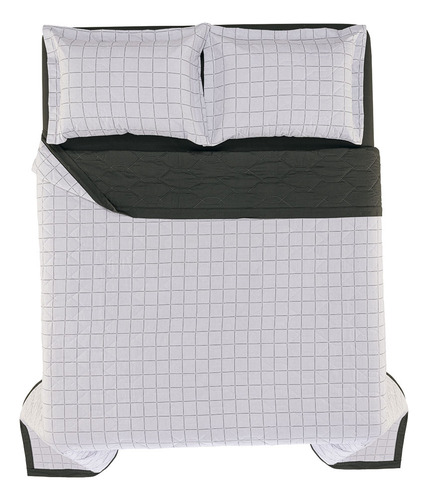 Kit Colcha Casal Karsten Bento Algodão 160 Fios 3 Pçs