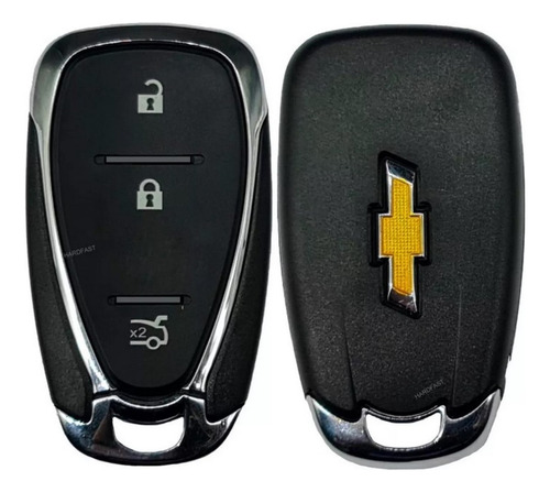 Capa Carcaça Chave Presença Gm 3 Botões - Cruze, Onix, Tracker, Equinox, Camaro, S10, Trailblazer, Modelo 1473 Wlxy, Origem Alemanha