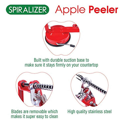 Pelador De Manzanas Super Resistente Spiralizer