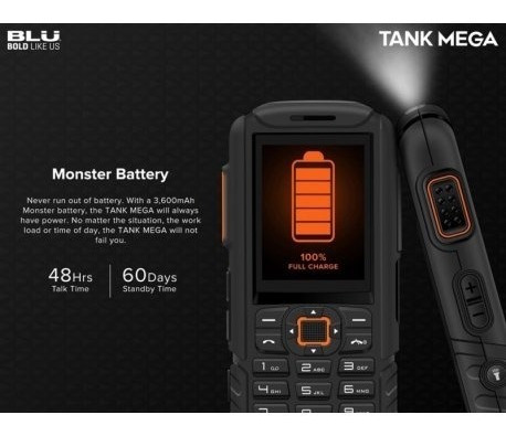 Celular Uso Rudo Blu Tank Mega Libre Para Cualquier Compañia