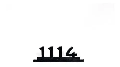 Numero O Leyenda Adaptado A 1114 Negro Cu