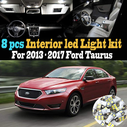 Kit Luz Led Para Interior Coche 6000 K 8 Unidad Color Super