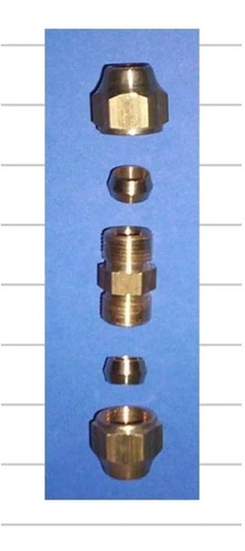 Unión Doble 3/16´´ Armada Virola Caño Freno - Cha 217.052