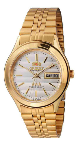 Relógio Masculino Orient Dourado Automático Em03-a0f B1kx