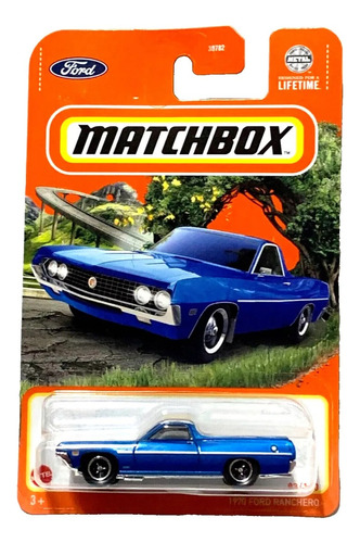 Matchbox 1970 Ford Ranchero Camioneta Azul 2024