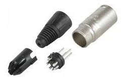 Imagen 7 de 10 de Neutrik Nc3mx Ficha Conector Xlr Canon Macho A Cable 3 Pines