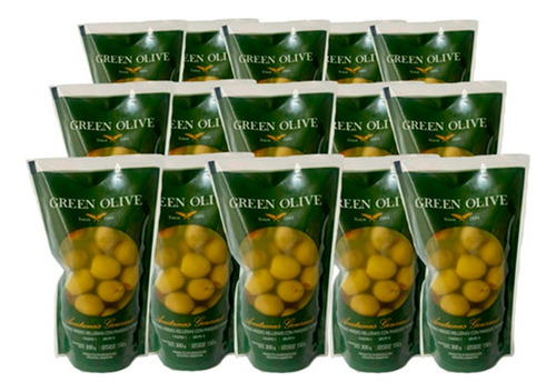 Aceitunas Verdes Rell. C/morron X150 Gr Doypack - Pack X 12u